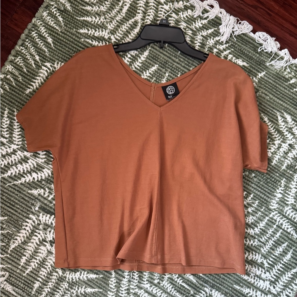 Women's Brown Bobeau V neck